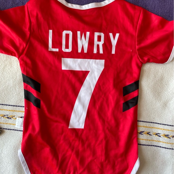 JerZee Hero Raptors “jersey” onesie for toddler - Picture 2 of 6